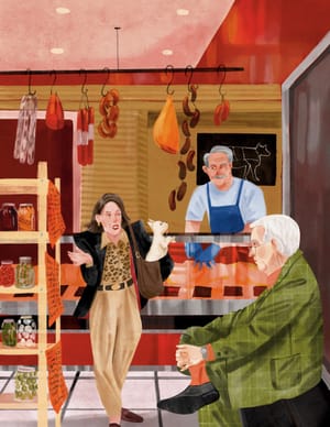 A butcher’s shop in Rome
